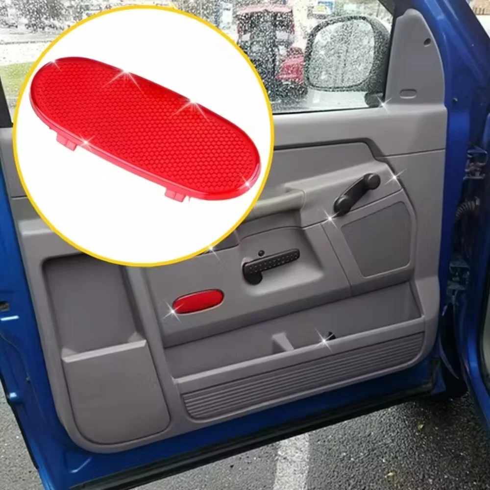 2pcs Red Door Panel Warning Light Reflector For VW Beetle Caddy Polo 6Q0947419 Durable Vehicle Door Decorative Panels
