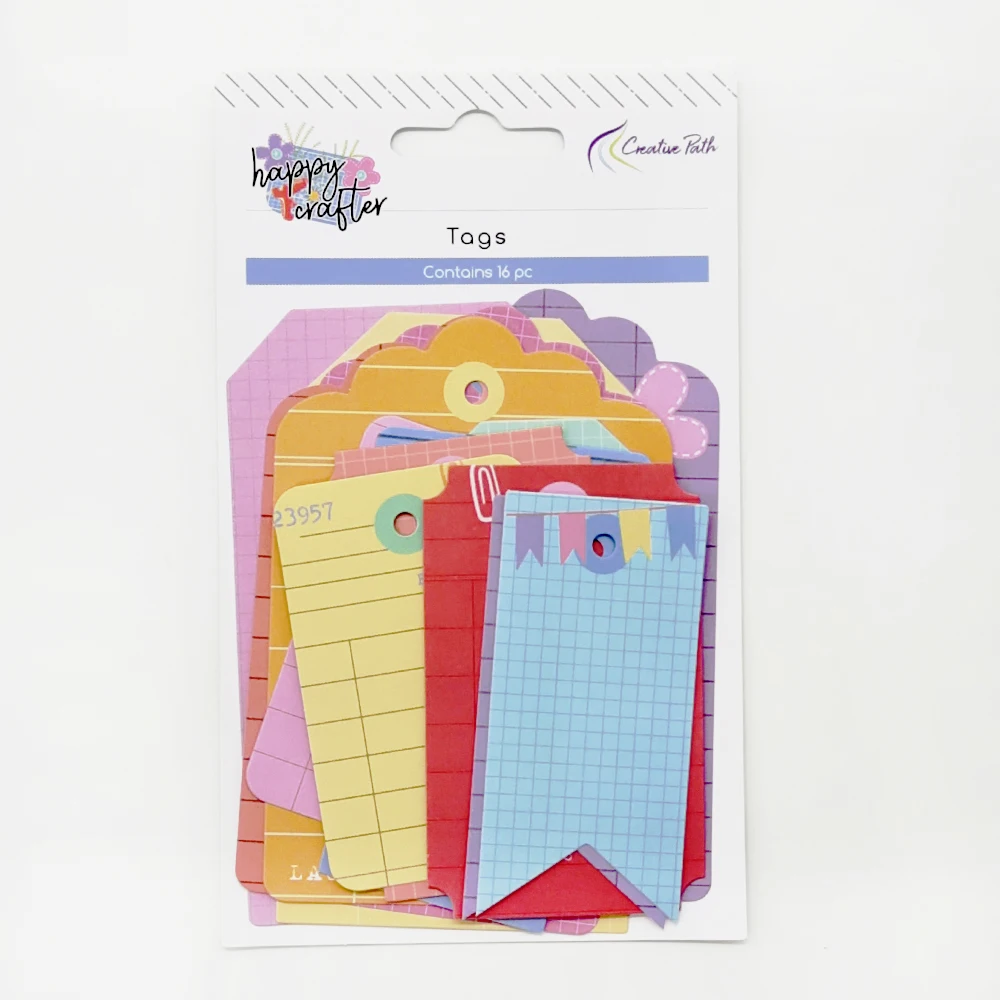 Creative Path 9-teiliges Happy Crafter Scrapbooking-Journaling-Set mit Dekorationspapier, Stanzformen und Verzierungen für DIY-Bastelarbeiten – Detail 31