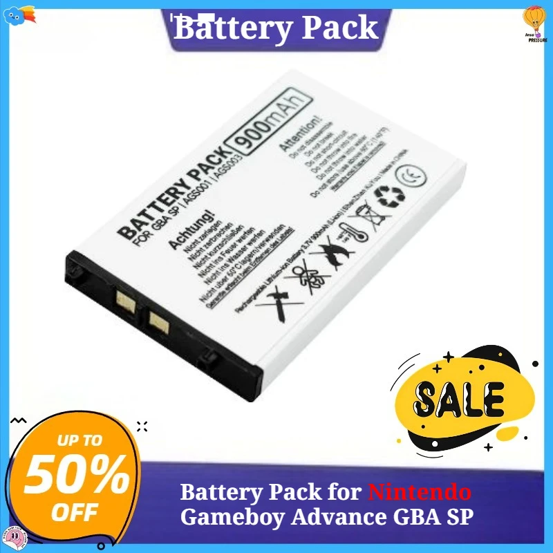

3.7V 900mAh Rechargeable Battery Pack for Nintendo Gameboy Advance GBA SP Replacement Battery 10PCS Battery