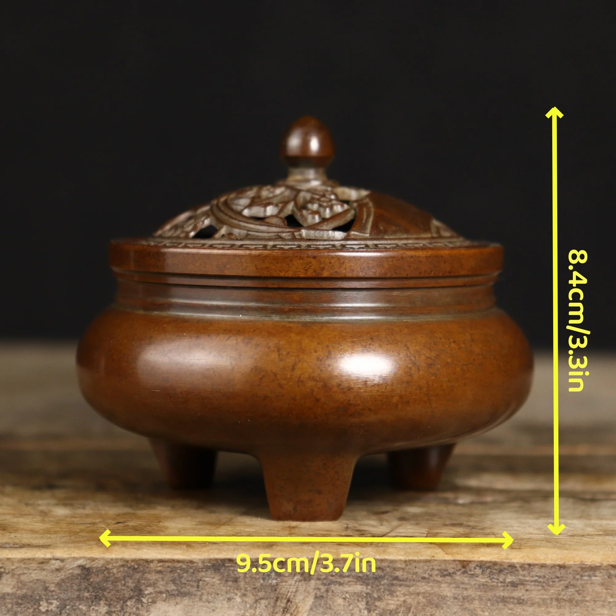 

Chinese style classical three-legged copper home decor room decoration choice inciensos incienso incense burner antique craft