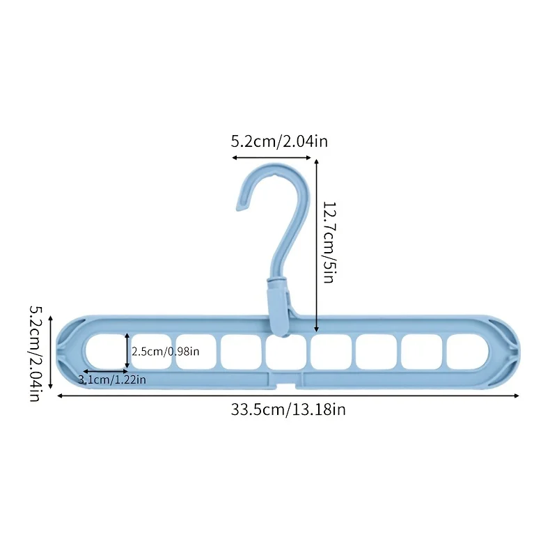 1Pc Multifunctionele Kleerhanger Besparing Kast Ruimte Willekeurige Kleur 17.6 Lbs (Max)