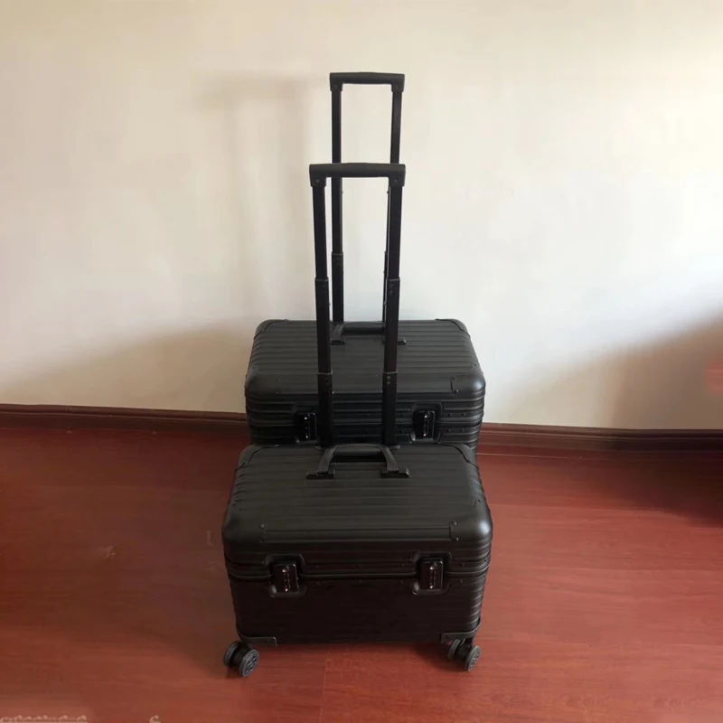 18/20/24 inch Mini Aluminum Magnesium Alloy Suitcase Universal Wheel Luggage Photography Trolley Case Camera Case Boarding Box