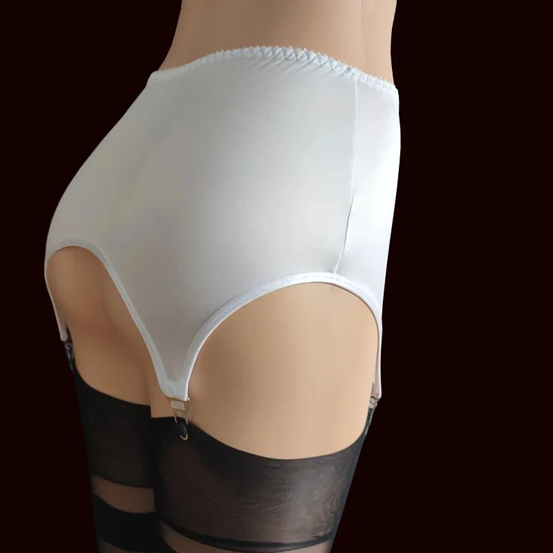 vintage garter belt set Vintage Cream Satin and Black Lace Garter Belt main image 0