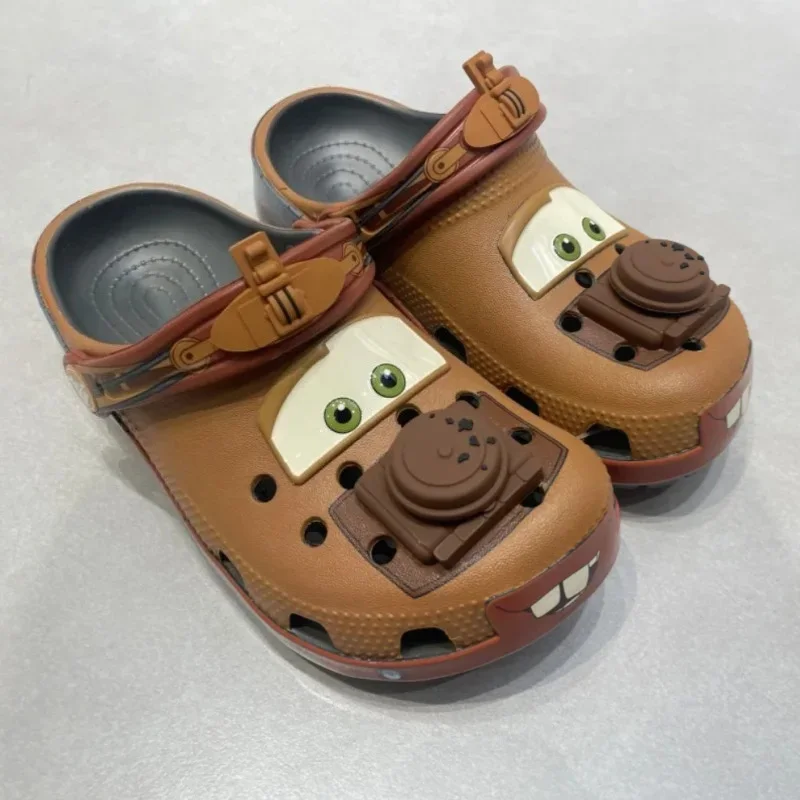 

Adult Cartoon Mater Slippers Cars Shoes Outdoor Sandals Cute Figurine Anime Trailer Character Cave Shoes Sandals Eva Shoes Gift
