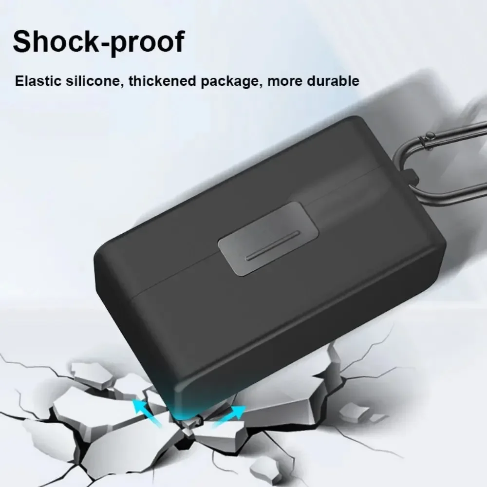 

Wireless Microphone Dustproof Silicone protective Case Suitable for DJI Mic 2 Shockproof Anti-Drop Mic Charging Box Case