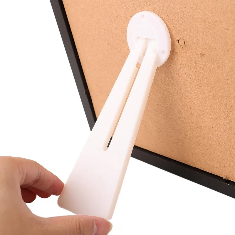 360 Rotatable Plastic Photo Frame Stand for Tabletop Display