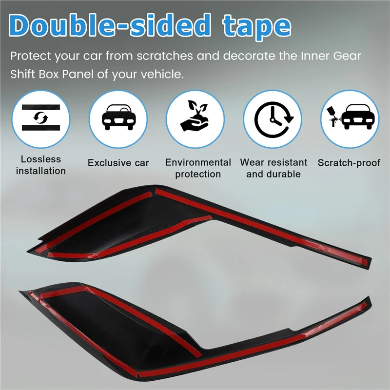 

Unusual Carbon Fiber Color Car Front Bumper Side Splitter Spoiler Decor Cover Trim For BYD Dolphin