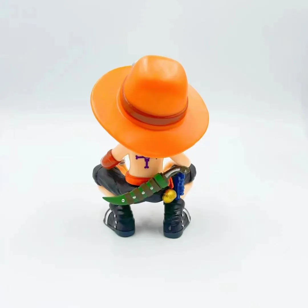 2 pçs uma peça risa série ace sofaant anime figura modelo gk estátua meninos coleção decoração de mesa ornamento brinquedos presentes