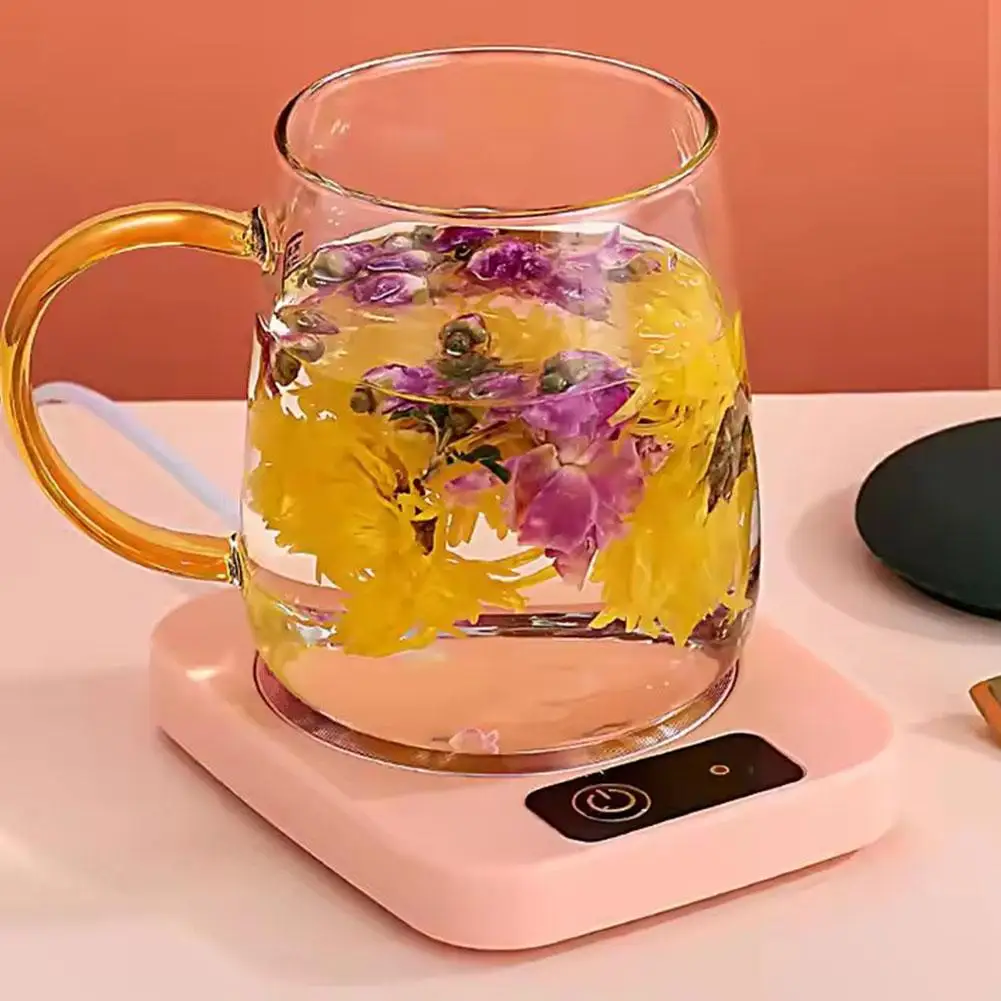 1PCS Constant Temperature Heating Coaster Smart Thermostatic Coffee Milk Tea Water Heating Pad Heater   ﻿