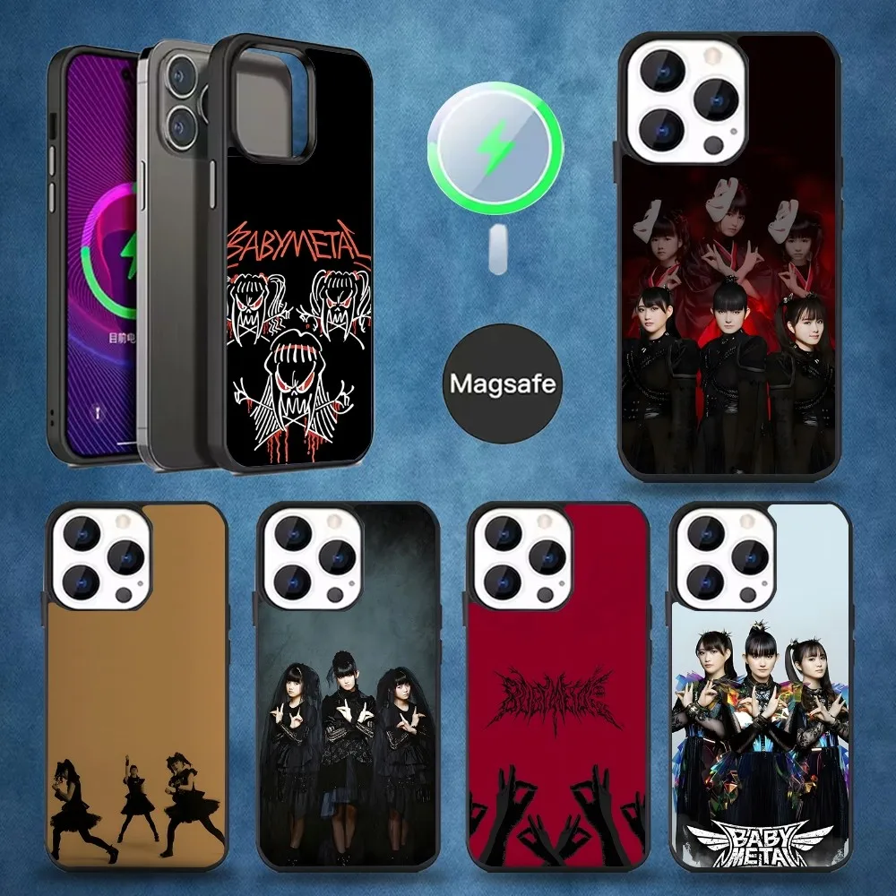 

BABYMETAL Rock Band Phone Case For iPhone 16,15,14,13,12,11,Pro,Max,Plus,Mini,Magsafe,Magnetic Wireless Charging Case
