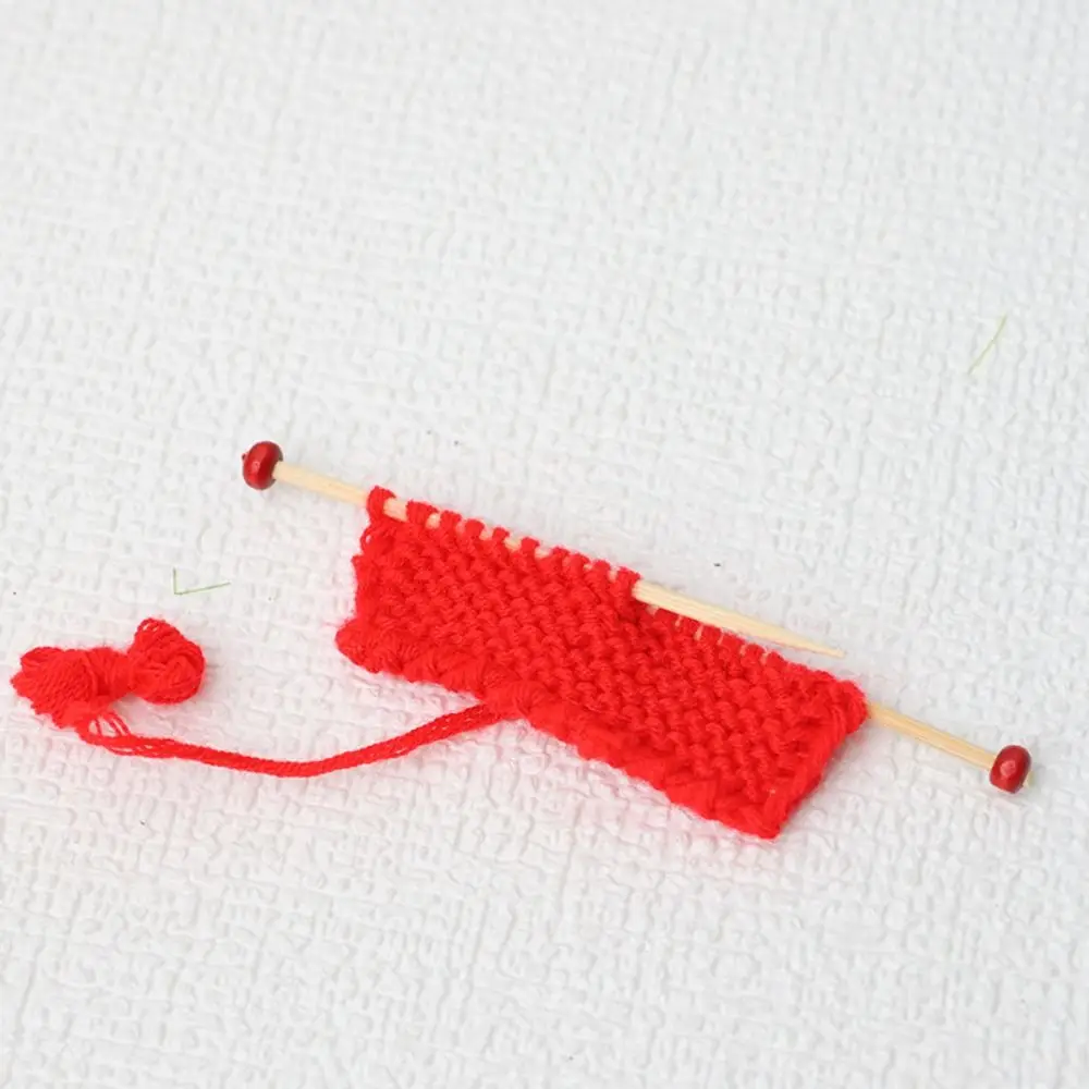 Thick Thread Miniature Knit Sweater Model Imitation Handicraft Dollhouse Miniature Handmade Knitted Colorful Scene Props