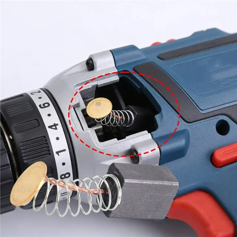 

【АКЦИЯ】Комплект угольных щеток для двигателя, запасные части, угольные щетки для электрического молотка