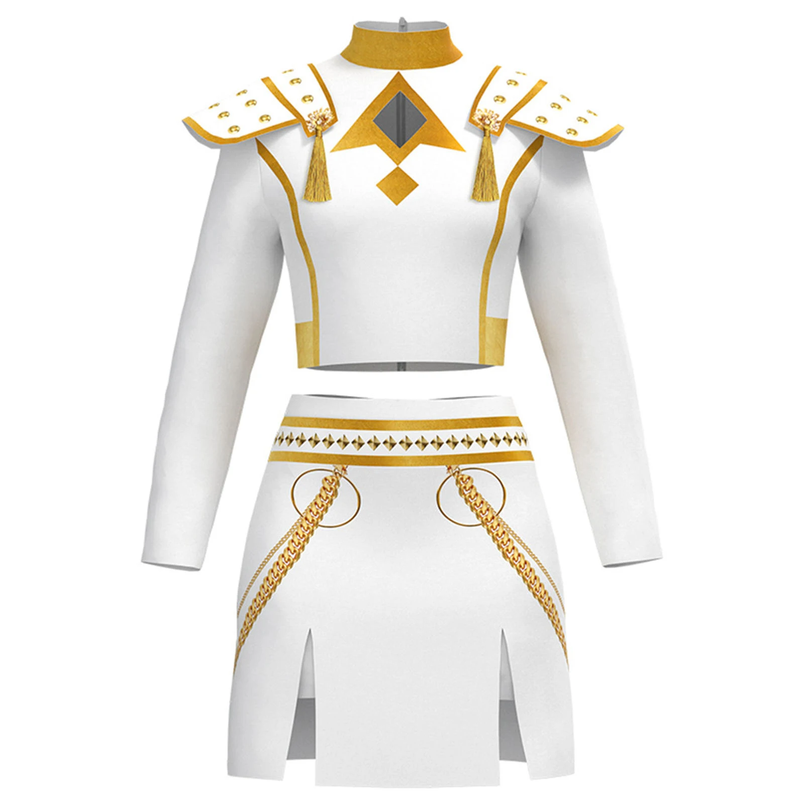 

2pc Costume Outfit For Girls Skirts Sets Halloween Costumes With Jacket And Skirt Kpop Demon Hunters Kids Conjuntos Para NiñOs