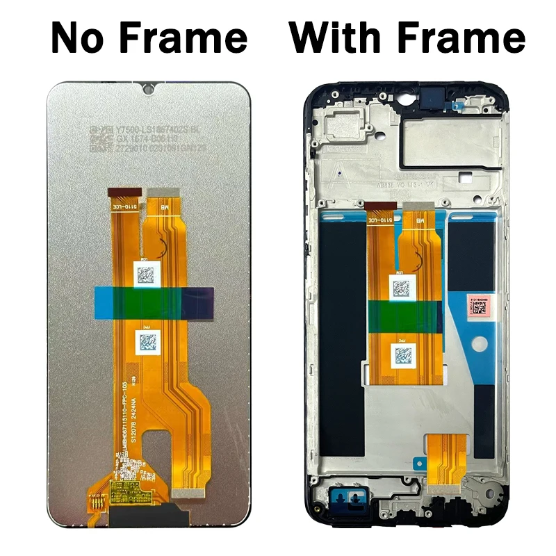Wyświetlacz 6.74 cala do Oppo Realme Note 60, ekran LCD z dotykiem i digitizerem, zamiennik do Realme Note60 RMX3933 — zdjęcie produktu 3