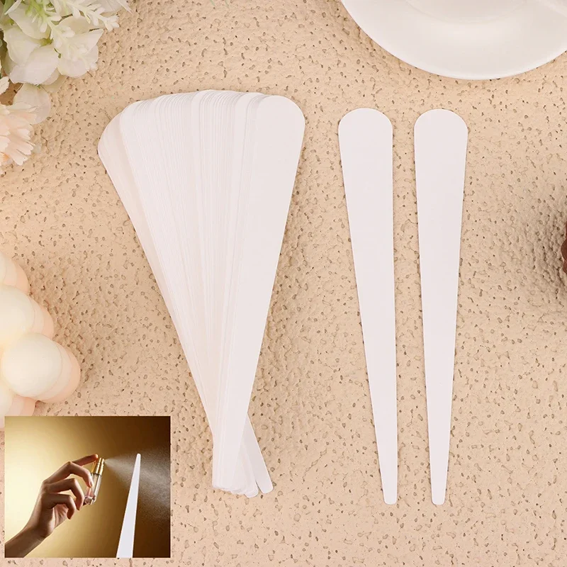

100Pcs Pointed End Tape Aromatherapy Fragrance Perfume Essential Oils Test Tester Paper Strips Outfit Scented Diffuse Sticks