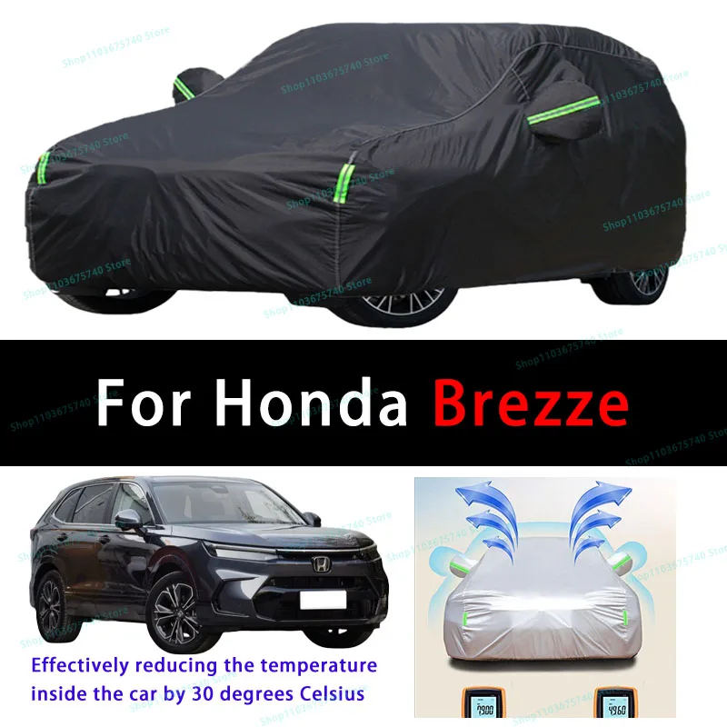 For Honda Brezze Summer Full Car Covers Outdoor Sun uv Protection Dust Cooling Protective Auto Protective Cover