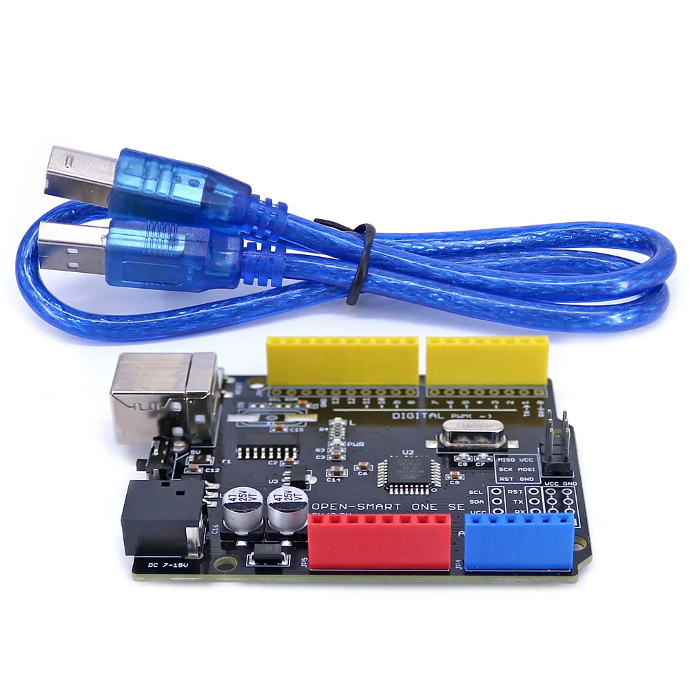 Открытая смарт-плата 5 В/3,3 В совместима с UNO R3 (CH340G) ATMEGA328P с USB кабелем для Arduino UNO R3