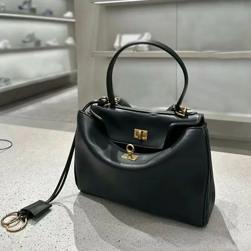 Sac à Main en Cuir group pour Femme, Fourre-Tout à Poignée Supérieure, de Styliste, Grande Capacité, Sacoche à Bandoulière, Nouvelle Collection 2024