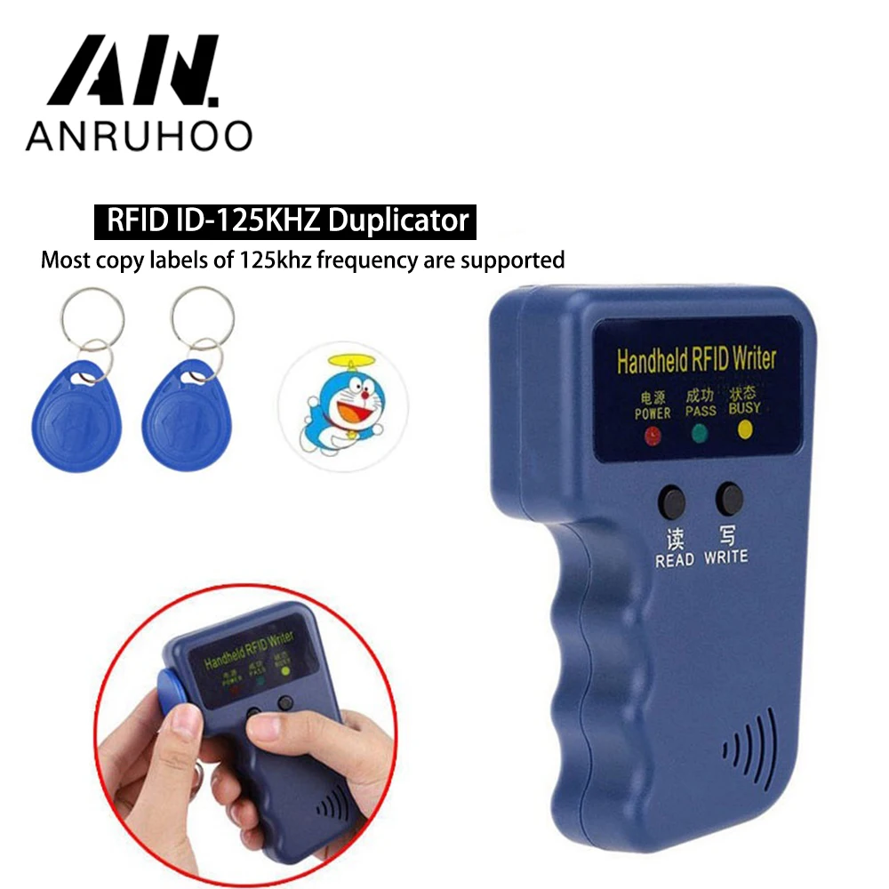 Rfid Handheld 125khz Replicator Em4305 Reader T5577 Smart Card Duplicator Programmer Id Key Tag Token Replication Clone Write