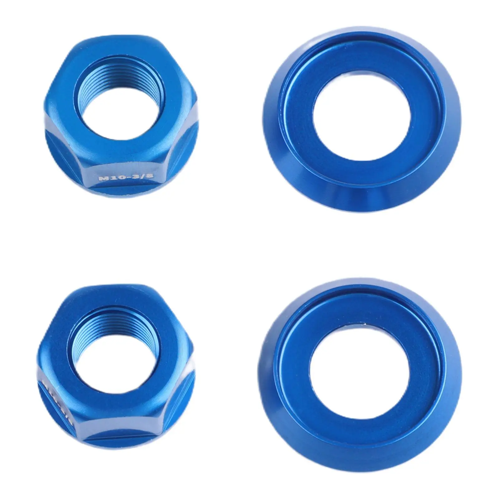 Axle Hardware Bike Hub Nuts Wheel Assembly Smooth Polished for edges Lightweight Design Secure Bike Wheel Connection