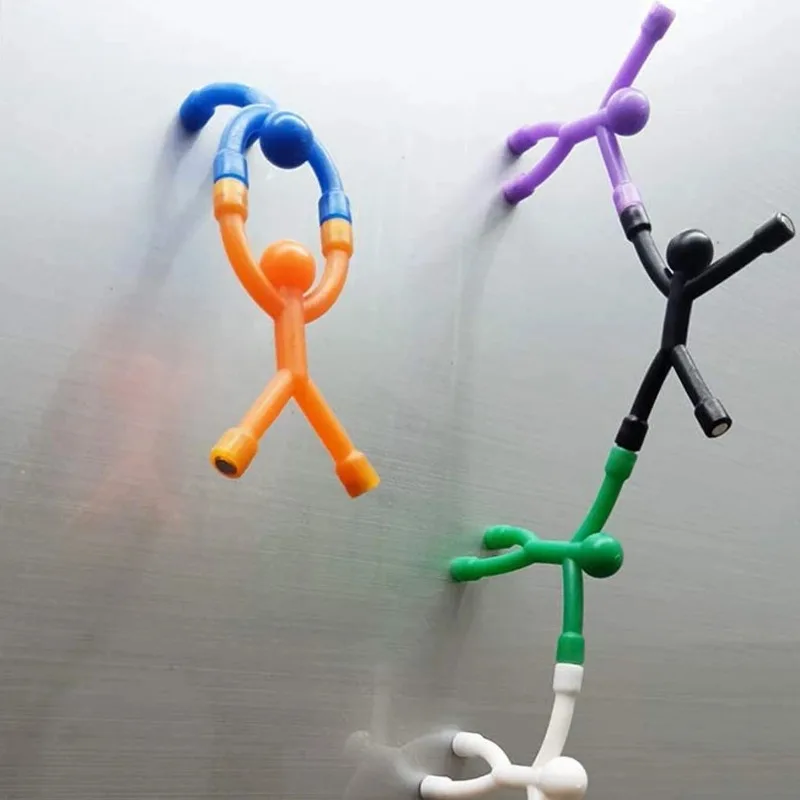 Creative Magnetic Wall Climbing Rubber Match Person Refrigerator Sticker Strong Suction Puzzle Toy Office Desk Home Decoration