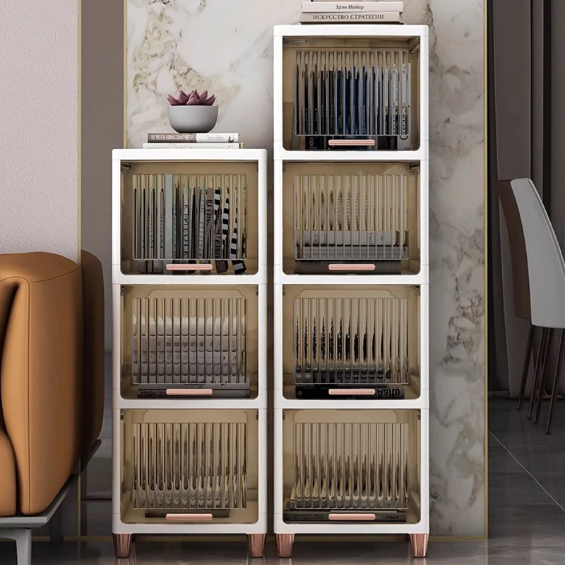 

Unique Bookcase Drawers Organzier Industrial Storage Living Room Display Stand Library Esquinero Para Sala Nordic Furniture