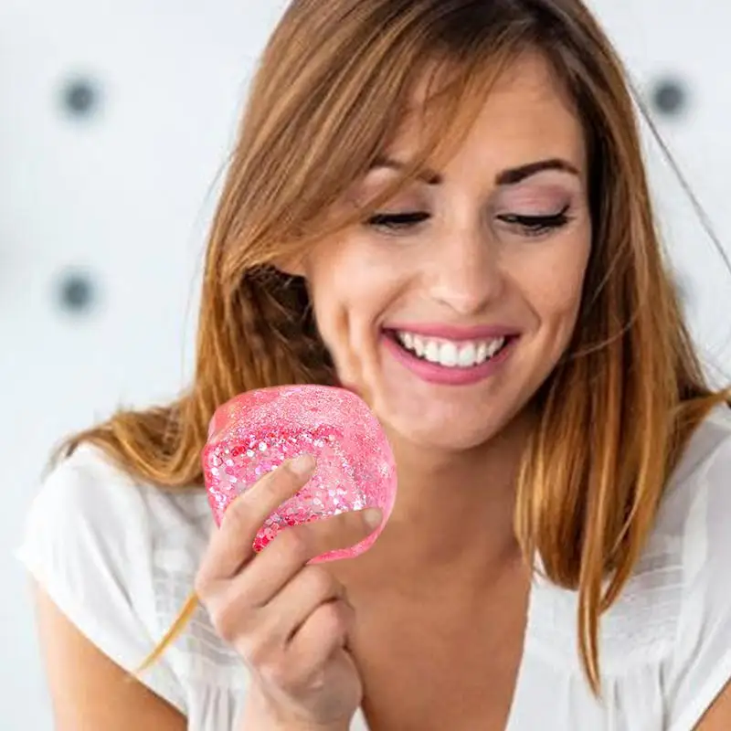 Cubo de juguete antiestrés para apretar, cubitos de hielo pequeños simulados, antiestrés, rebote lento, luz Polar, juguete de descompresión colorido para apretar