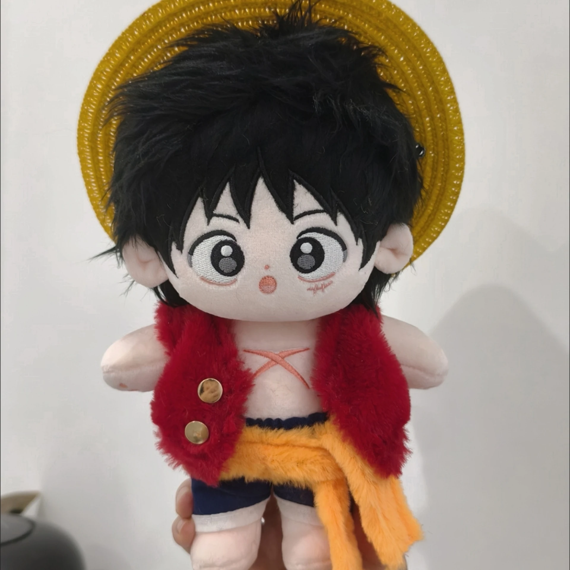 20cm Anime Monkey D Luffy Kawaii Cosplay Anime Figures Dress Up Cotton Doll Toys Birthday\'s Surprises Gifts Toys