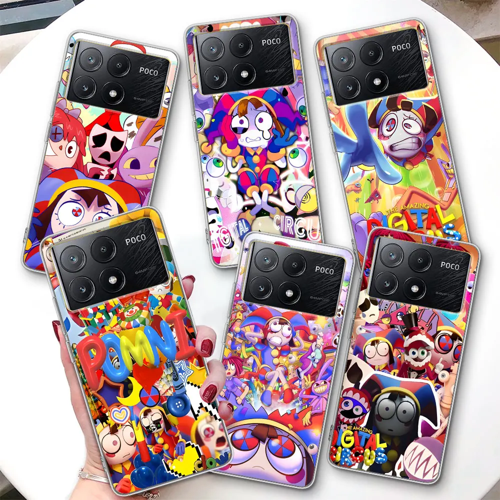 The Amazing Digital Circus Phone Case for Xiaomi Poco X6 X5 F4 M5s X3 NFC F1 F5 M5 M3 M4 GT F3 F2 X4 Pro Soft Transparent Cover