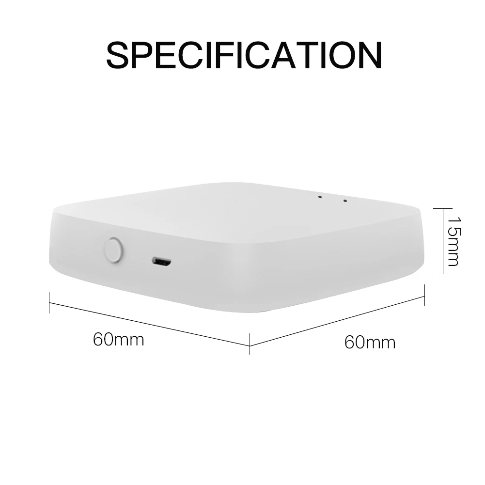 Puerta de enlace inteligente multimodo ZigBee WiFi Bluetooth Mesh Hub funciona con la aplicación inteligente Tuya Control por voz a través de Alexa Google Home