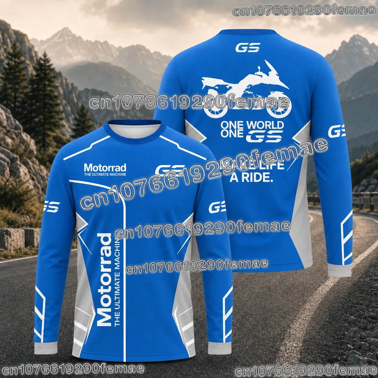 2026 Neues GS Adventure Motorrad Langarm-Shirt, Atmungsaktives Sommer-Offroad-Touring-Oberteil für Fahrer