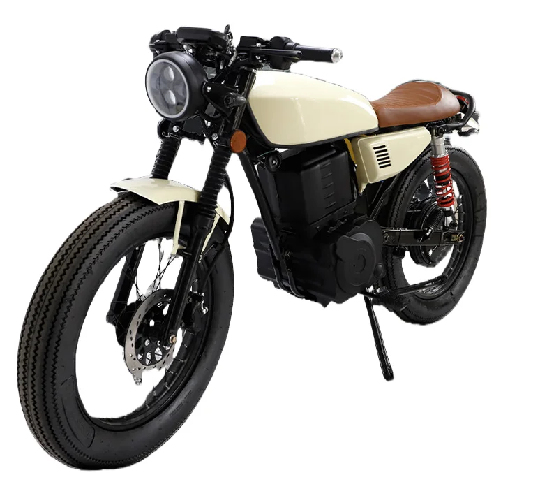 Classic Retro Designed 18 Inch Tire Electric Motorcycle
