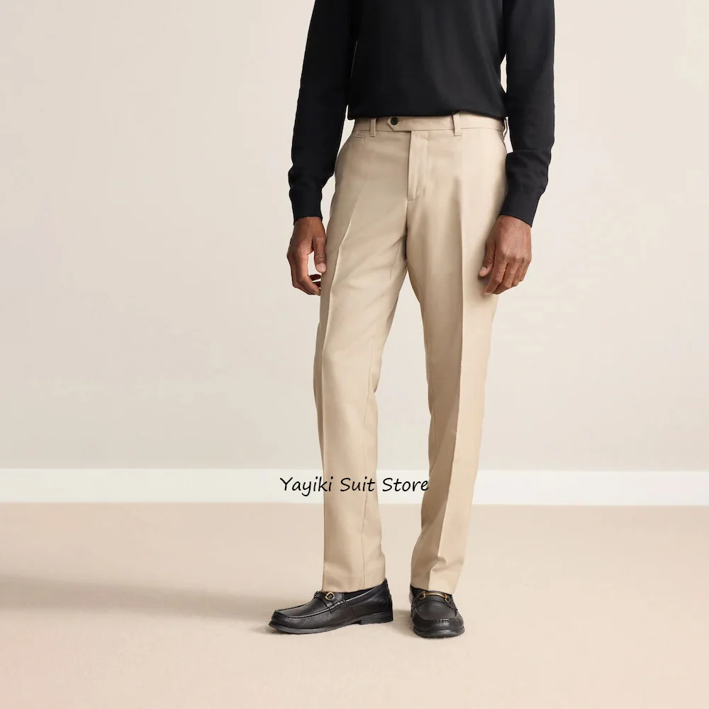 

Men's Trousers Work Pants for Man Solid Color Straight Leg Polyester Fiber Business Casual Trouser Tailoring Classic Clothing