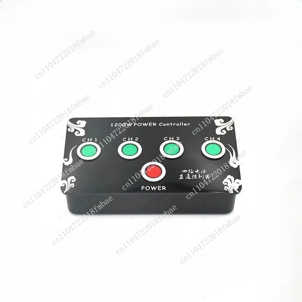 KM-Single Trigger Pull Box Dj Stage Light Controller 4 Channels Mini Power Controller with Red Soloflash Button Effect Console
