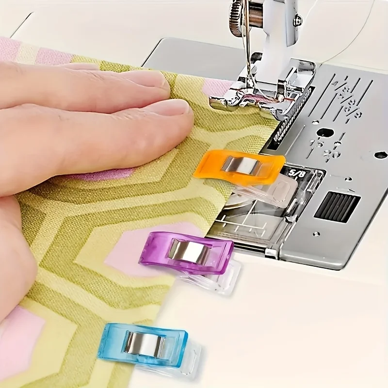 30/50/100 bunte Kunststoff-Kantenklammer, Nähklammer, Unterwäsche, Krawatte, universelle Kleidung, Hilfswerkzeug für handgefertigte Kunsthandwerke – Detail 3