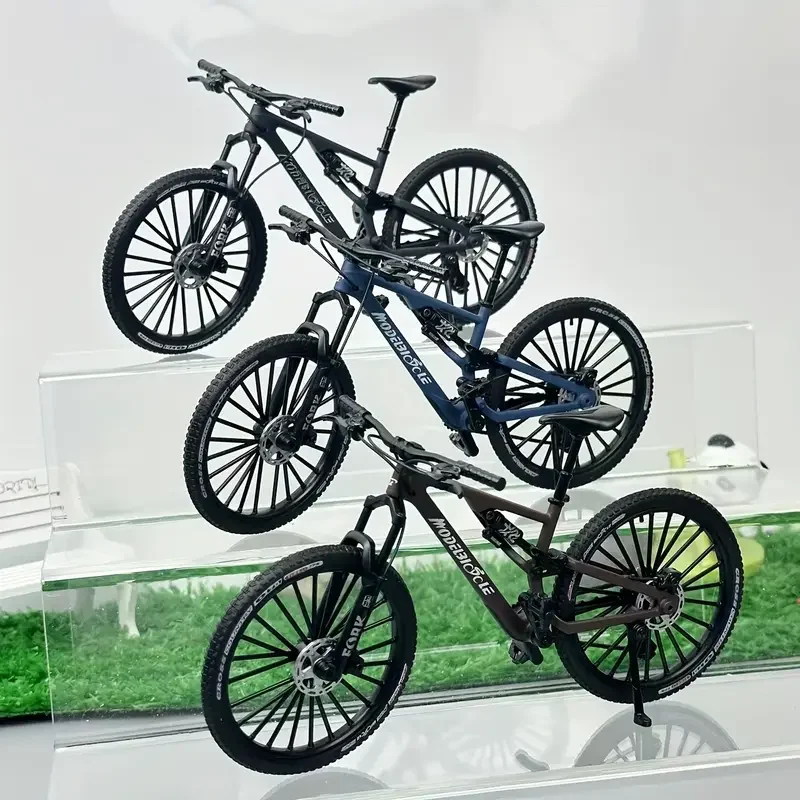 New 1:8 Model Mini Alloy Bicycle Diecast Metal Toy Bikes Mountain Finger Bicycle Model Simulation Collection Gifts Toys Boys