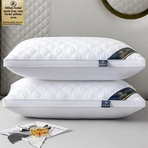 Fivestar Hotel Pillow Core Soft Healthy Rectangular Fibre Pillow for Single Person Multifunctional Therapy Adult Bedding