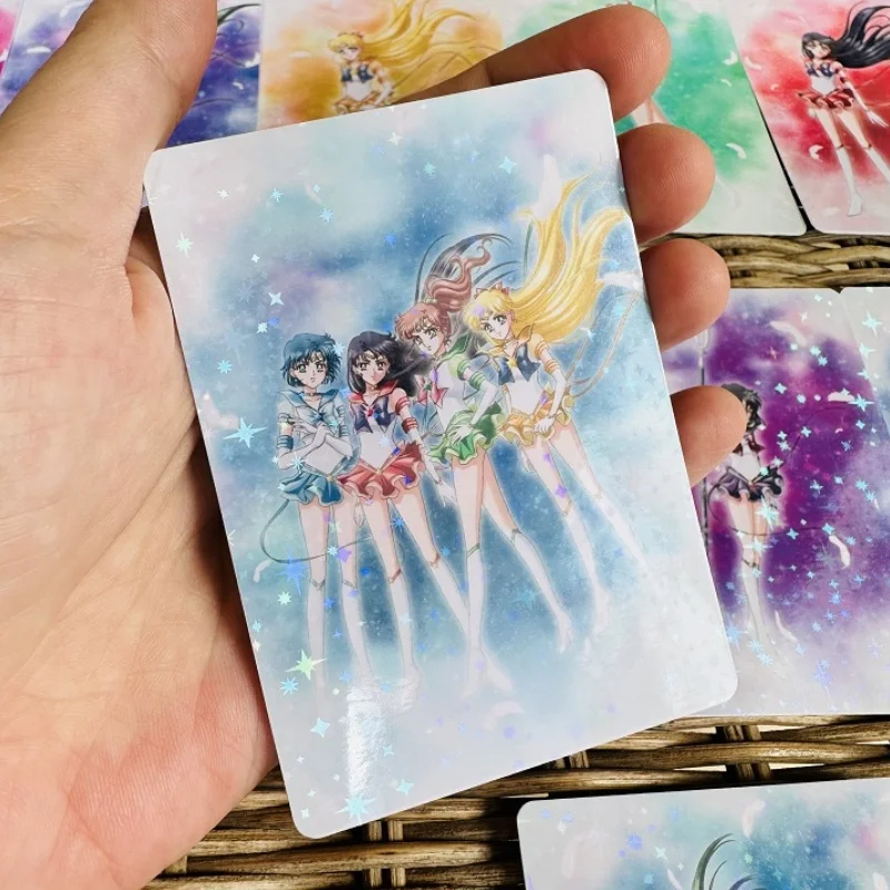 12Pcs/set Sailor Moon Tsukino Usagi Eternal 87X62Mm Self Made Anime Game Characters Classic Collection Card Diy Gifts