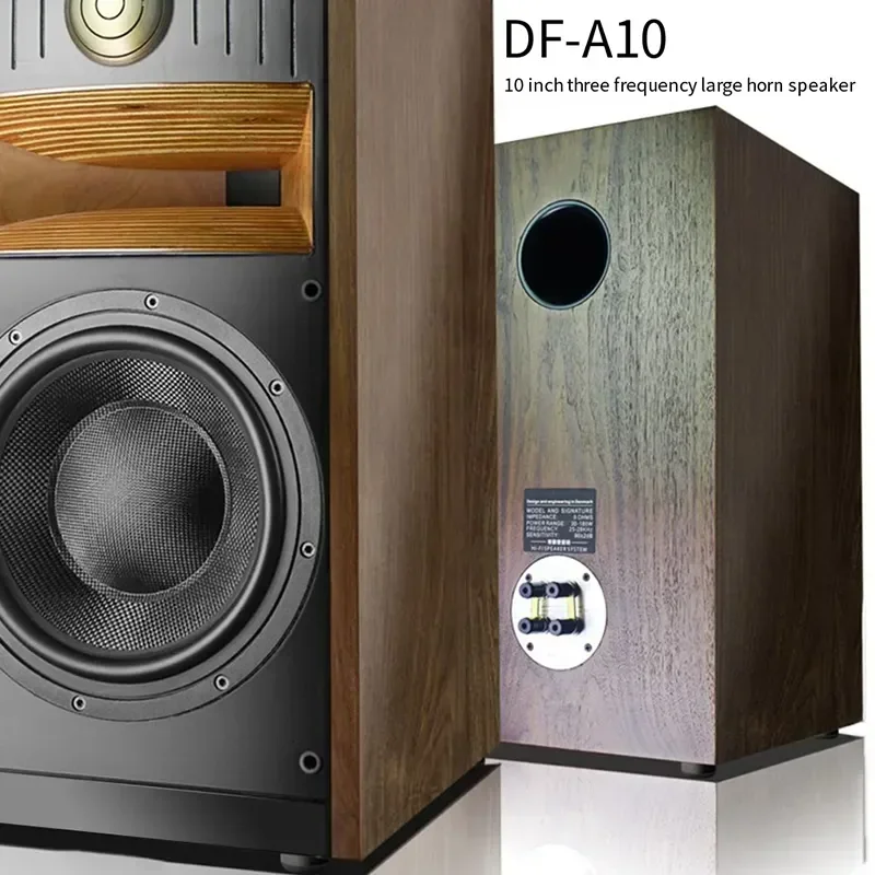 DF-A10 HIFI Speaker Bookshelf Speaker Wooden Case Passive None-Battery Lossless