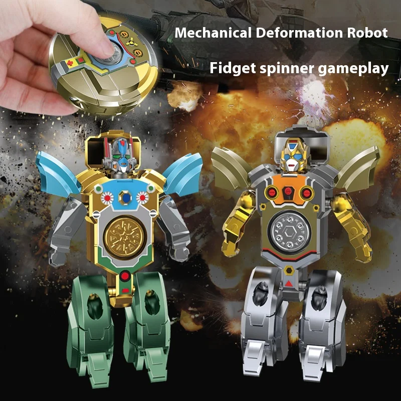 Nouveau jouet gyroscope rotatif spécial, cool et Transformable, robot transformateur, jouet pour enfants, jouet rotatif mécanique, noël