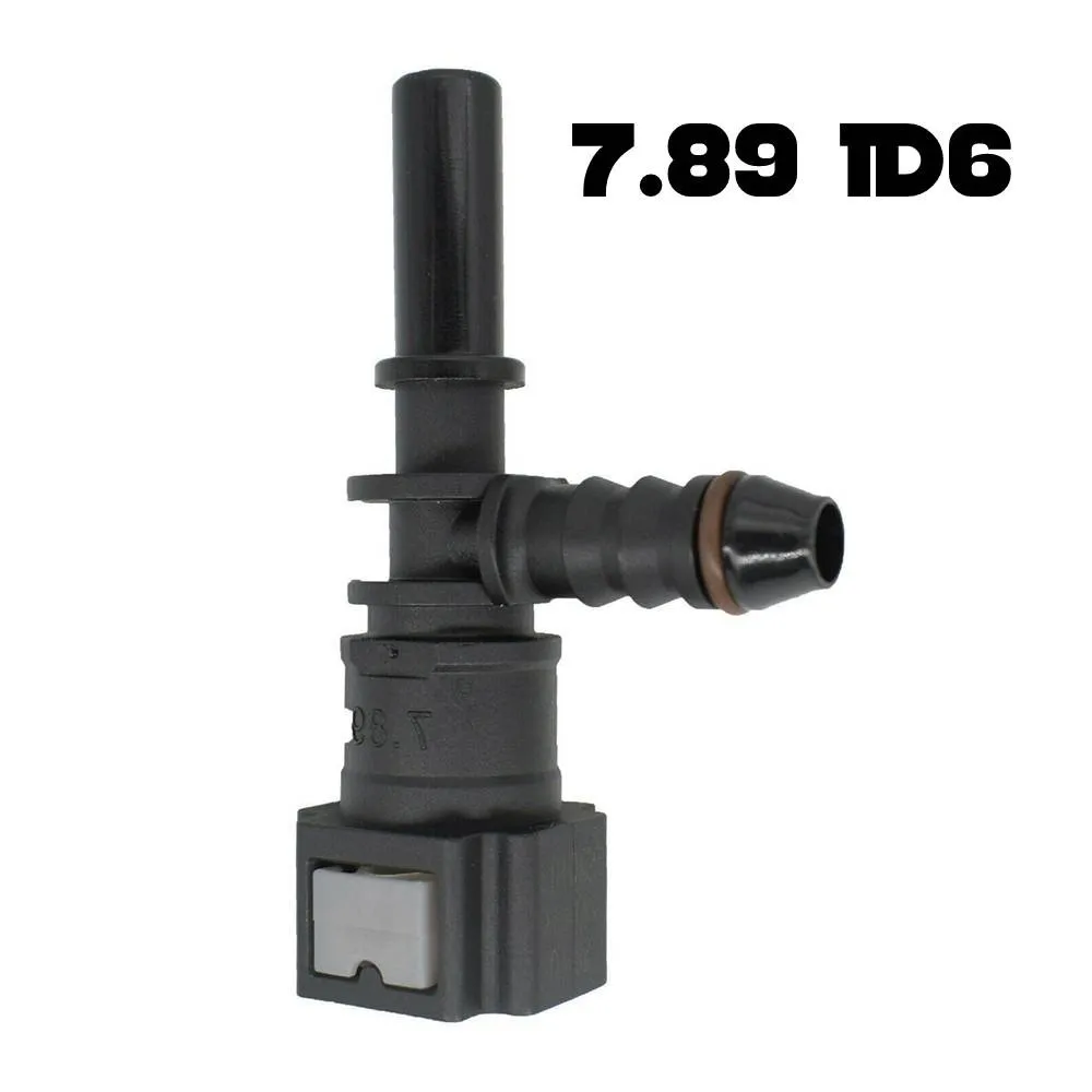 7.89mm ID6 Car Fuel Line Hose Coupler Quick Release Nylon Connector Fuel Line Bundy Tee Hose Coupler Carburetor Part