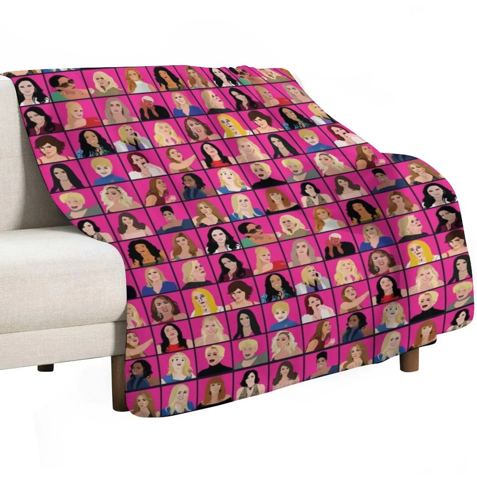 Real Housewives All Stars Throw Blanket Decorative Throw Thin Vintage Soft Plaid christmas decoration Soft Big Blankets