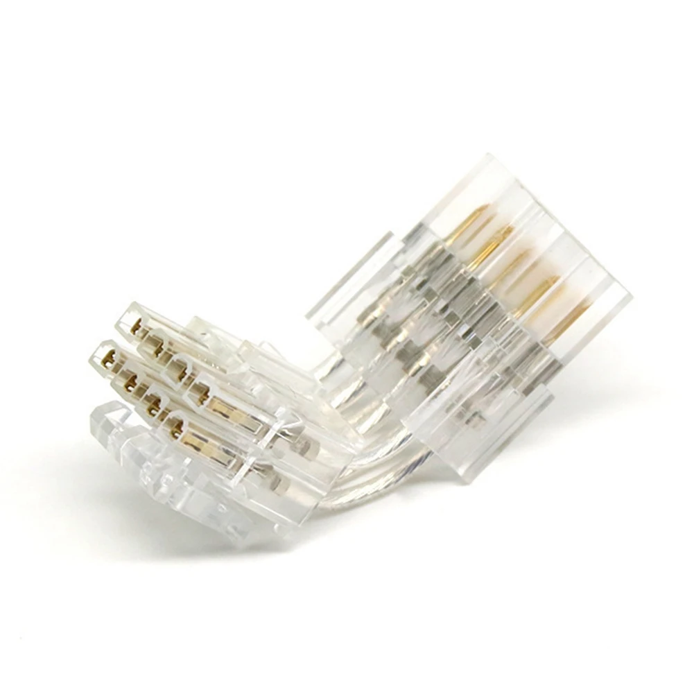 N18R 8Pin หญิงชาย 90 องศาอะแดปเตอร์ (4 + 4) พินอะแดปเตอร์สําหรับ CPU Power Adapter ขวาตัวเชื่อมต่ออะแดปเตอร์จ่ายไฟ