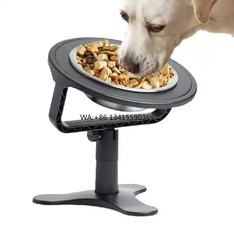 

Dog Bowl Elevated Stand Cat Feeder Bowl Adjustable Height Stainless Steel Food Bowls Stand Feeders Table Pet Dog Accessories