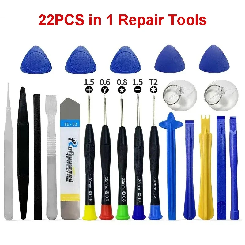 22 In 1 Phone Repair Tools Precision Screwdriver Maintenance Kit Set Multifunctional Disassembly Tool For Mobile Phone Pad PC