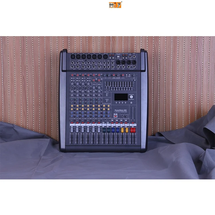 PM600-3 Professional Power Mixer 6-Channel Audio Amplifier with Digital Technology for Karaoke Audio Sound Equipment