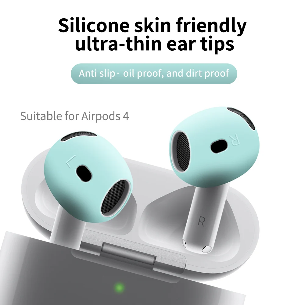 New Cover For AirPods 4 4th Silicone Protective Case Skin Covers Earpads For Apple AirPods 4 Generation Cover Tips Accessories