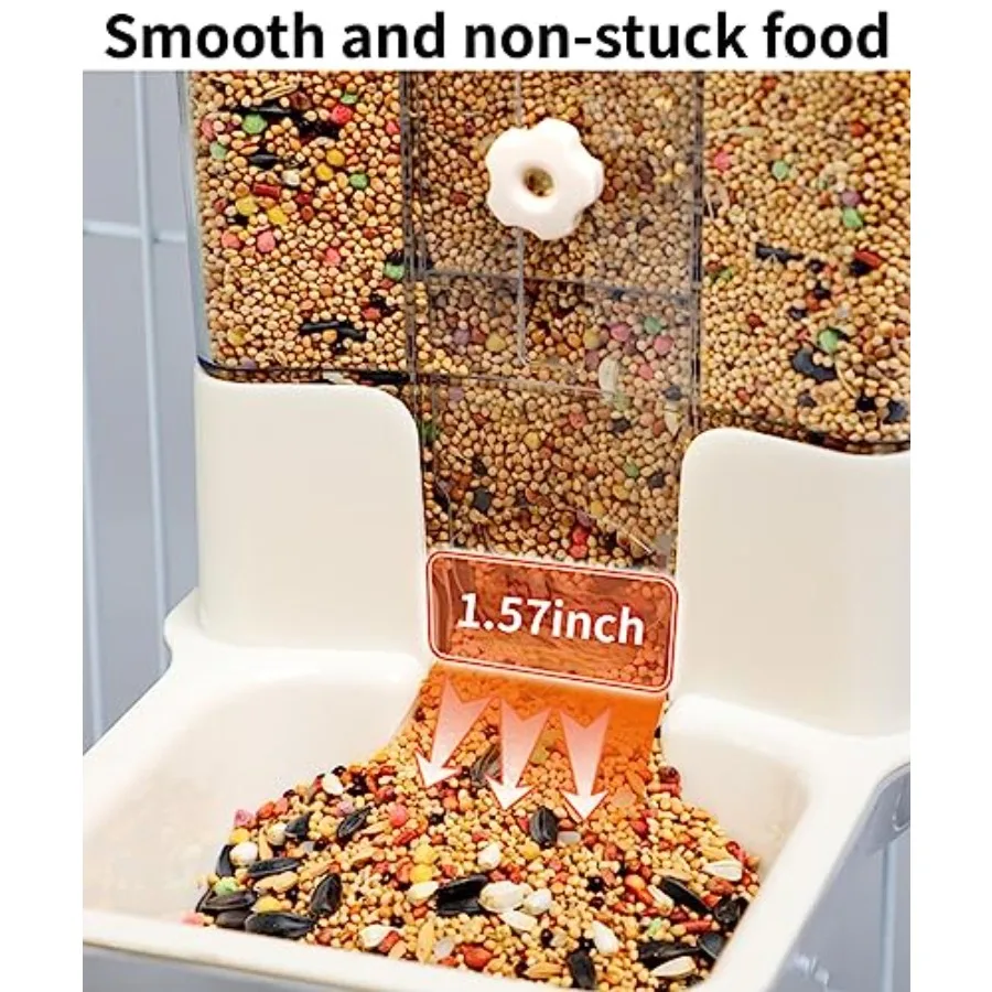 【Spot goods】Automatic No Mess Bird Feeder - Bird Cage Accessories for Parakeet Canary Cockatiel Finch view 5