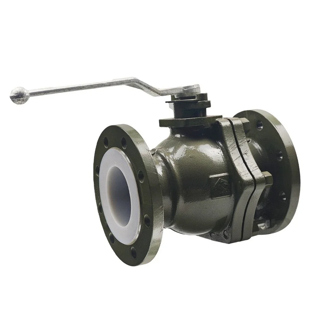 Manual Q41F46-16C acid and alkali resistant carbon steel lined valve
