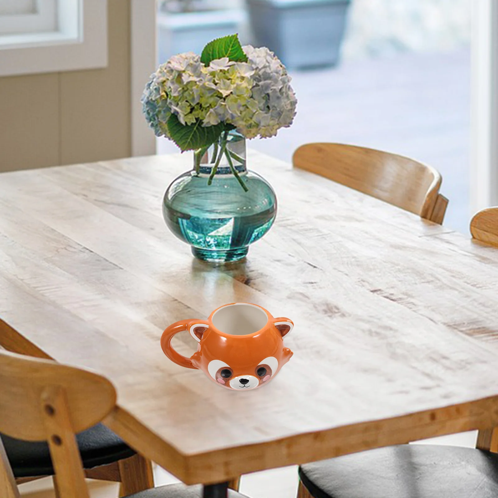

Raccoon Ceramic Coffee Mug Cute Office Home Tea Cup Lightweight Water Mug Smooth Edge Animal Drinking Cup Coffee Cups